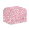 Kuiaobaty Floral 2-Slice Toaster Cover, Pink with White Flowers and Hook view 2