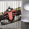 AKATIE Race Car Shower Curtain 180 x 200 cm, Cool Teen Car Design, Anti-Mold, Antibacterial, 3D Waterproof Fabric Curtain with 12 Hooks view 2
