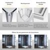 120 x 120 cm Corner-Entry Folding Shower Enclosure view 4