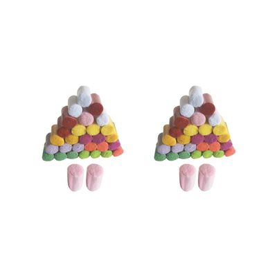 30-Piece DIY Latch Hook Yarn Set, Style 2
