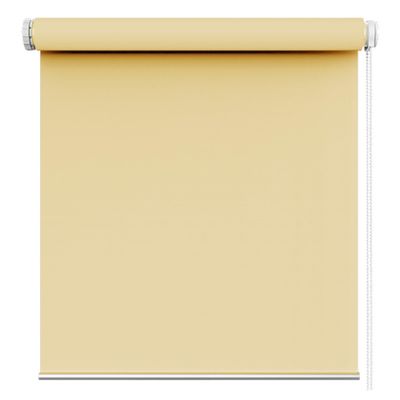 No-Drill Double Roller Blind 120 x 140 cm, Room-Darkening, Cream