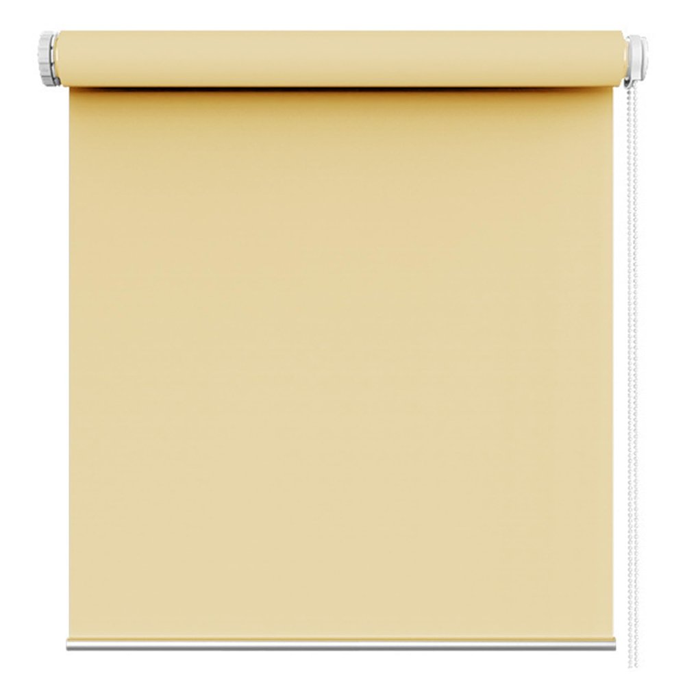 No-Drill Double Roller Blind 120 x 140 cm, Room-Darkening, Cream