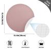 Washable Vinyl Placemats for Dining Tables, Rosy Brown view 4