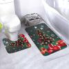 AthuAh Round Ball Christmas Tree Bathroom Rug Set, 2 Pieces view 1
