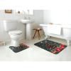 AthuAh Round Ball Christmas Tree Bathroom Rug Set, 2 Pieces view 4