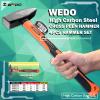 WEDO 4-Piece Machinist Hammer Set, 200g + 500g + 800g + 1000g, Cross Peen Hammers with Fiberglass Handles view 2