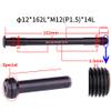 Bicycle Quick-Release Axle, 12x126L x M12 (P1.5) x 17, Black view 3