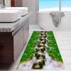 Siunwdiy Green Carpet Runner 50 x 400 cm, Non-Slip Hallway and Kitchen Runner view 4