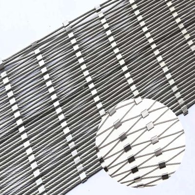 POCHY Safety Rope Net, Fall-Prevention Net, 304 Stainless Steel Rope Mesh for Stairs, Balconies, Windows and Enclosures, Multipurpose Protective Net (Color: 10 cm/1.5 mm, Size: 4 x 8 m/13.1 x 26.2 ft)