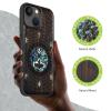 Carveit Phone Case for iPhone 15, Dark Wood, Thor's Hammer view 2