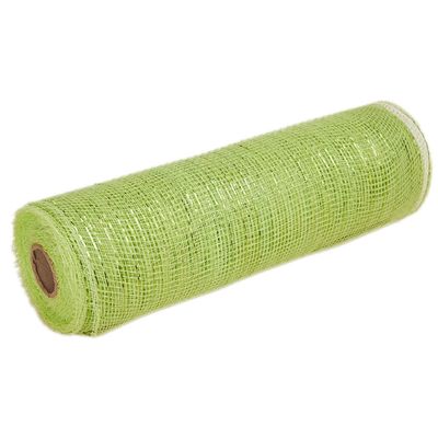 Whakano Christmas Decorative Mesh Ribbon, 10 in x 10 yd, Fruit Green