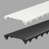 Ultra-Thin Aluminum Ceiling Curtain Track, White, 150 cm view 1