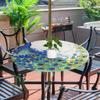 SEEKJOYS Lovely Tiger Pattern Round Elastic Table Cover, 45–56 Inch, Waterproof with Zipper and Umbrella Hole view 2