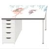 HUBDECO Ballet Desk Protector Mat with Cable Pass-Through, 105 x 50 cm view 3