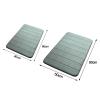 Tuelaly Non-Slip Absorbent Bathroom Floor Mat, Memory Foam, Gray, 40 x 60 cm view 2