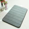 Tuelaly Non-Slip Absorbent Bathroom Floor Mat, Memory Foam, Gray, 40 x 60 cm view 3