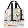 Animal Food Web Diagram 21L Sports Duffle Bag view 2