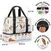 Animal Food Web Diagram 21L Sports Duffle Bag view 3