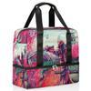 Japanese Samurai Painting Sports Duffle Bag, 21L Travel Gym Yoga Tote with Wet/Dry Separation view 2