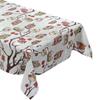 KEVKUS C144340 Christmas Advent Owl Oilcloth Tablecloth – Round 140 cm, Cut Edge view 2