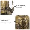 Yardwe Vintage Dragon Bell Ornament, Gold-Tone Alloy view 3