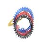 RAAMKA Round Bicycle Chainring, 104 BCD, 40/42/44/46/48/50/52T, MTB Chainring (42T, Red) view 3