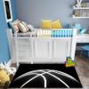 Jiospet Basketball Rug, Black, 5 ft, Rectangular, Indoor, Water-Resistant view 4