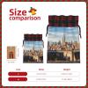 New York City Christmas Burlap Drawstring Gift Bag view 4