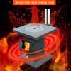 YVYKFZD Portable Outdoor Wood-Burning Camping Stove, Patio Heater, Cooking and Heating Stove, Black, 55 x 55 x 50 cm A view 3