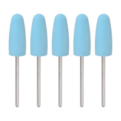 sourcing map 5-Piece Radish-Shaped Grinding Stones, 10 x 56 mm, 600 Grit, 2.35 mm Shank