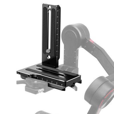 NovelGoal L-Shaped Bracket Quick-Release Plate for Vertical and Horizontal Shooting, Compatible with Zhiyun Weebill S, RSC2, and RS2 Stabilizers