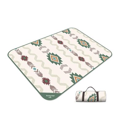 Klein Bottle Portable Folding Large Picnic Blanket, Sand- and Waterproof