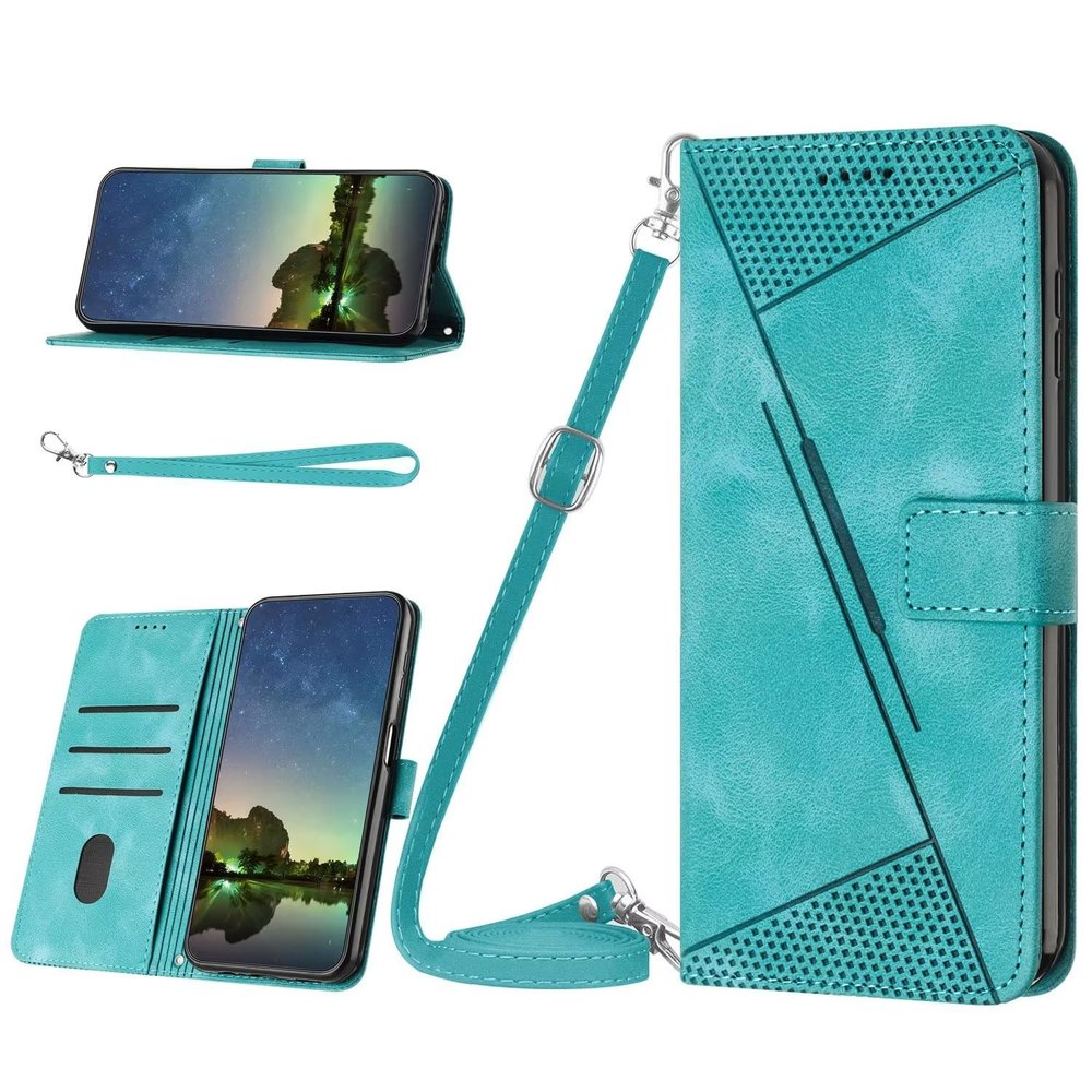 GoodcAcy Leather Wallet Case for Samsung Galaxy S22 Plus, Flip Cover with Stand and Card Slots, Green