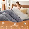 TUCVZVO Winter Quilt, Lamb-Cashmere Style, Blue, 150 x 200 cm, 2 kg view 3