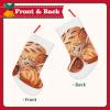 Rldobofe Painted Bread Personalized Christmas Stocking for Fireplace Decor view 2