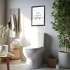 JUHMI Bathroom Decor Print, HD Art Print with Wooden Frame, “Live Laugh Poop,” 30 x 40 cm view 4