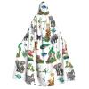 Cartoon Zoo Wild Jungle Animals Halloween Hooded Cloak Costume for Adults view 1