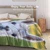 NIBABAEU Cute Alpaca-Llama Fleece Throw Blanket, 75 x 100 cm view 4