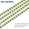 Sourcing Map 1 Roll 5 m x 4 mm Crystal Rhinestone Chain Trim, Silver/Light Green view 3