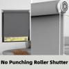 Blackout Double Roller Blind, No-Drill Clamp-Fit, 110 x 180 cm, Black view 2