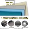Blackout Double Roller Blind, No-Drill Clamp-Fit, 110 x 180 cm, Black view 3