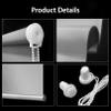 Blackout Double Roller Blind, No-Drill Clamp-Fit, 110 x 180 cm, Black view 4