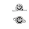 MIELEU Mounted Bearing AXK KFL08 KP08 KFL000 KP000 KFL001 KP001 Shaft Support, Zinc Alloy Pillow Block Housing for Ball and Skate Bearings (KP001, 12 mm) view 1