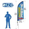 FSFLAG Vape Smoke Store Feather Flag with Pole Kit and Ground Spike, 3.5 m Windless Flag Banner for Indoor and Outdoor Advertising view 2