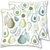 Hass Avocado Tropical Fruit The Office Zipper Pillow Covers, Set of 2, Cotton Vintage Throw Pillow Covers, 20 x 20 in view 1