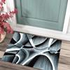 QQrunner Washable Non-Slip Hallway Runner Rug, Gray/Black, Custom Width 40–120 cm view 3