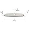 Derengge RP-1105-PN Faucet Deck Plate, Polished Nickel, 8 in view 4