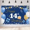 14th Birthday Banner, Blue view 1