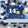 14th Birthday Banner, Blue view 3