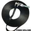 Silicone Ribbon Cable, 10-Pin, 20 AWG, 1 m, Black view 2